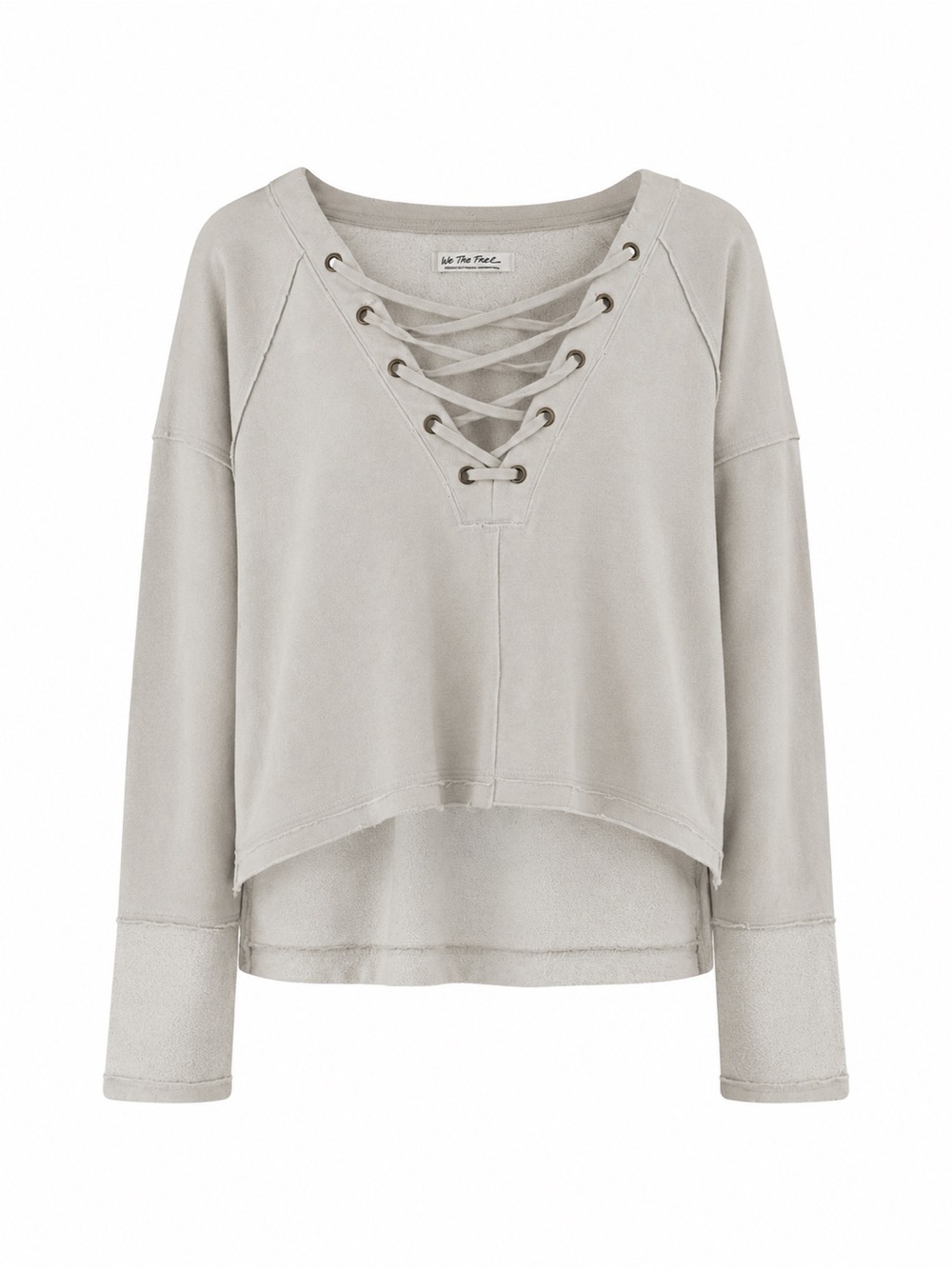 We The Free by Free People Lace-Up Sweatshirt – Size Medium
